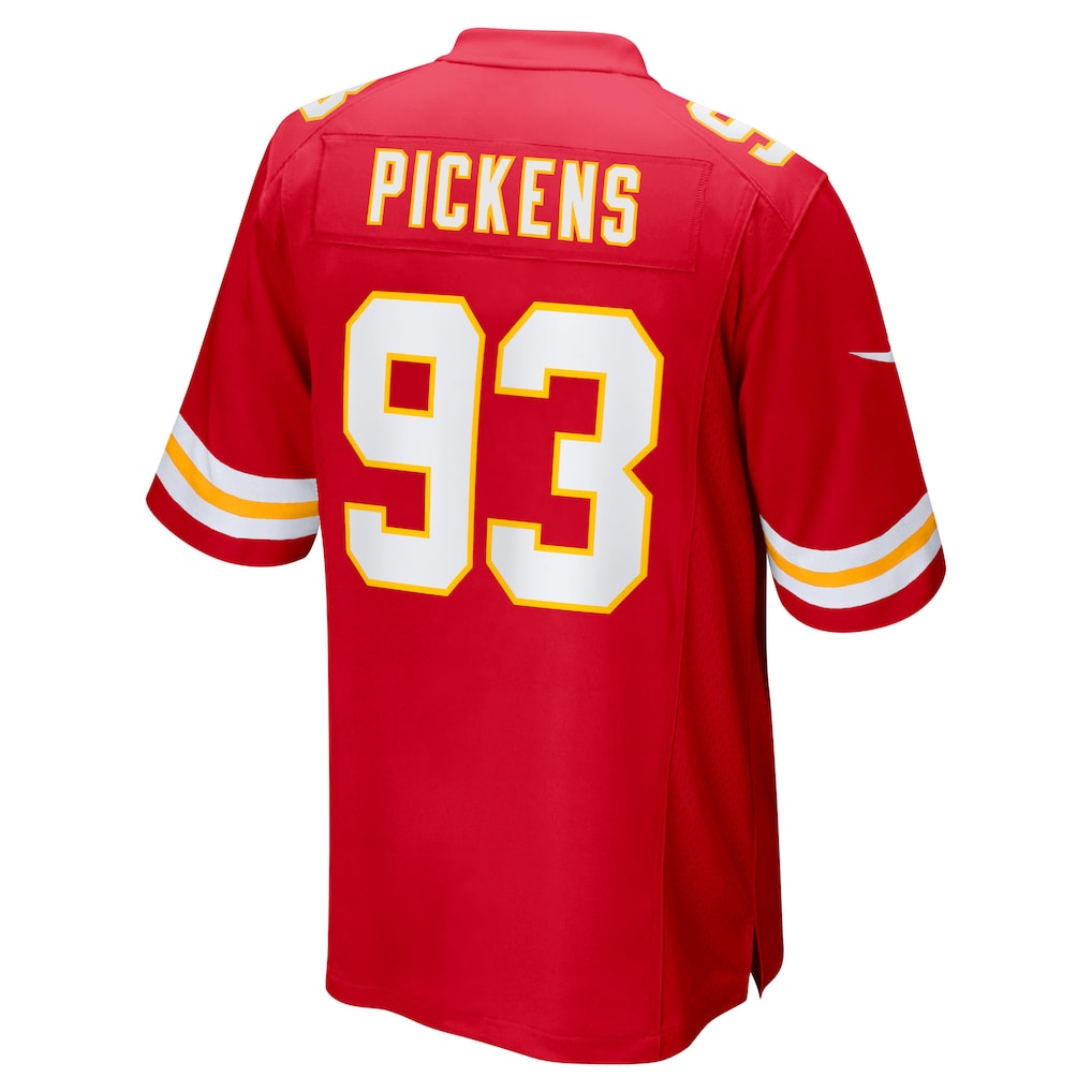Mdoa KC.Chiefs #93 Zacch Pickens Red Team Game Jersey