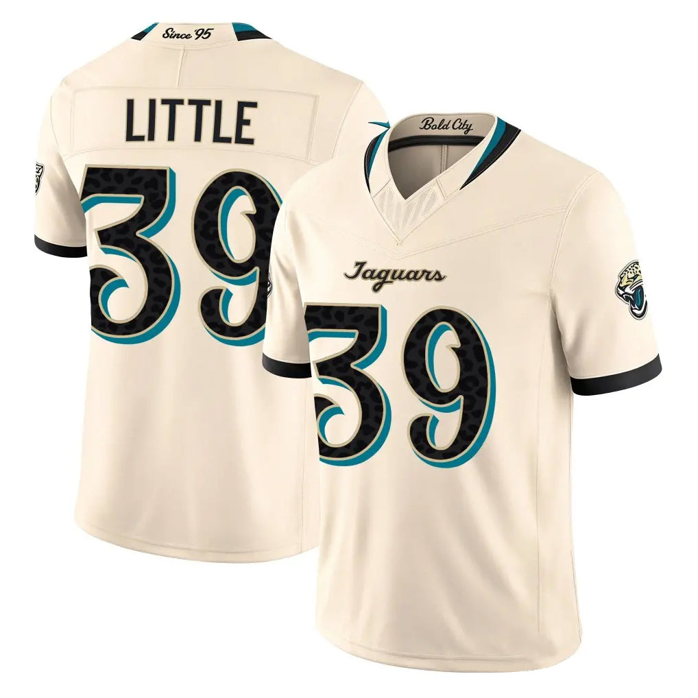 J.Jaguars #39 Cam Little Player Natural Limited 2026 Rivalries Collection Game Mdoa Stitched Jerseys
