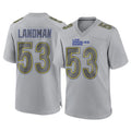 LA.Rams #53 Nate Landman Player Gray Atmosphere Fashion Home Game Mdoa Stitched Jerseys