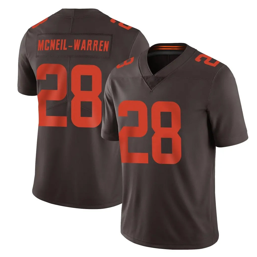 C.Browns #28 Emmanuel McNeil-Warren Player Browns Color Rush Limited Home Game Mdoa Stitched Jerseys