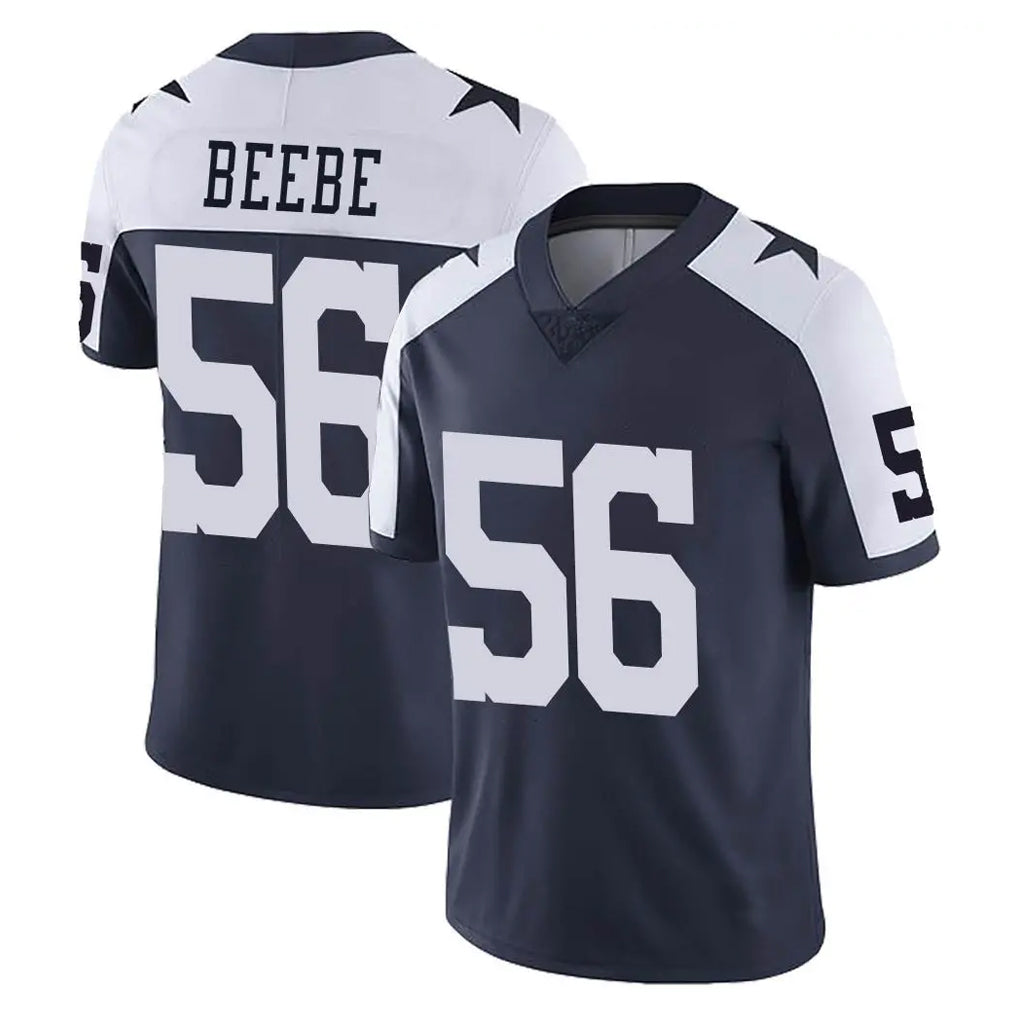 D.Cowboys #56 Cooper Beebe Player Navy-White Limited Alternate Vapor Untouchable Home Game Mdoa Stitched Jerseys
