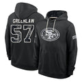 SF.49ers #57 Dre Greenlaw Player 2026 Black Logo Pullover Hoodies Limited Game Mdoa Stitched Jerseys
