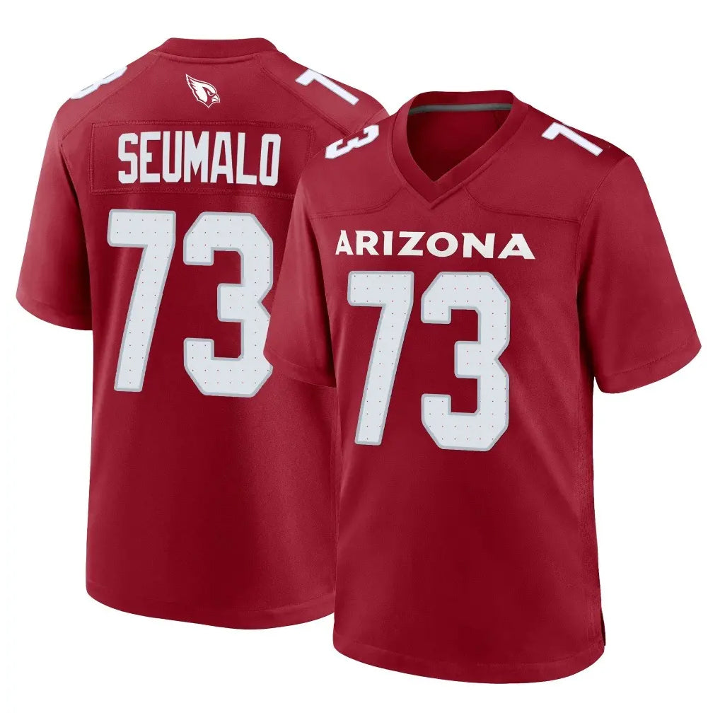 A.Cardinals #73 Isaac Seumalo Player Cardinal Limited Home Game Mdoa Stitched Jerseys