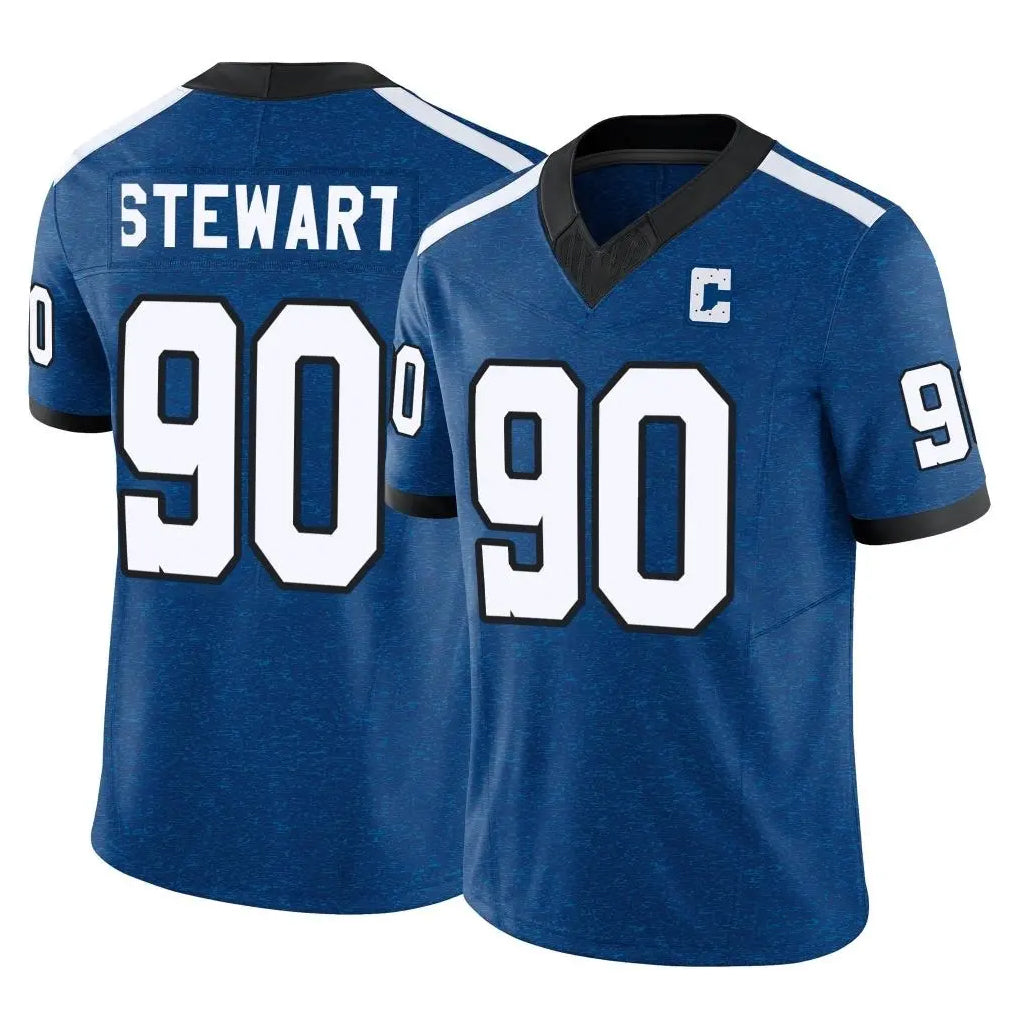 IN.Colts #90 Grover Stewart Player Royal Limited Indiana Nights Alternate Vapor F.U.S.E. Home Game Mdoa Stitched Jerseys