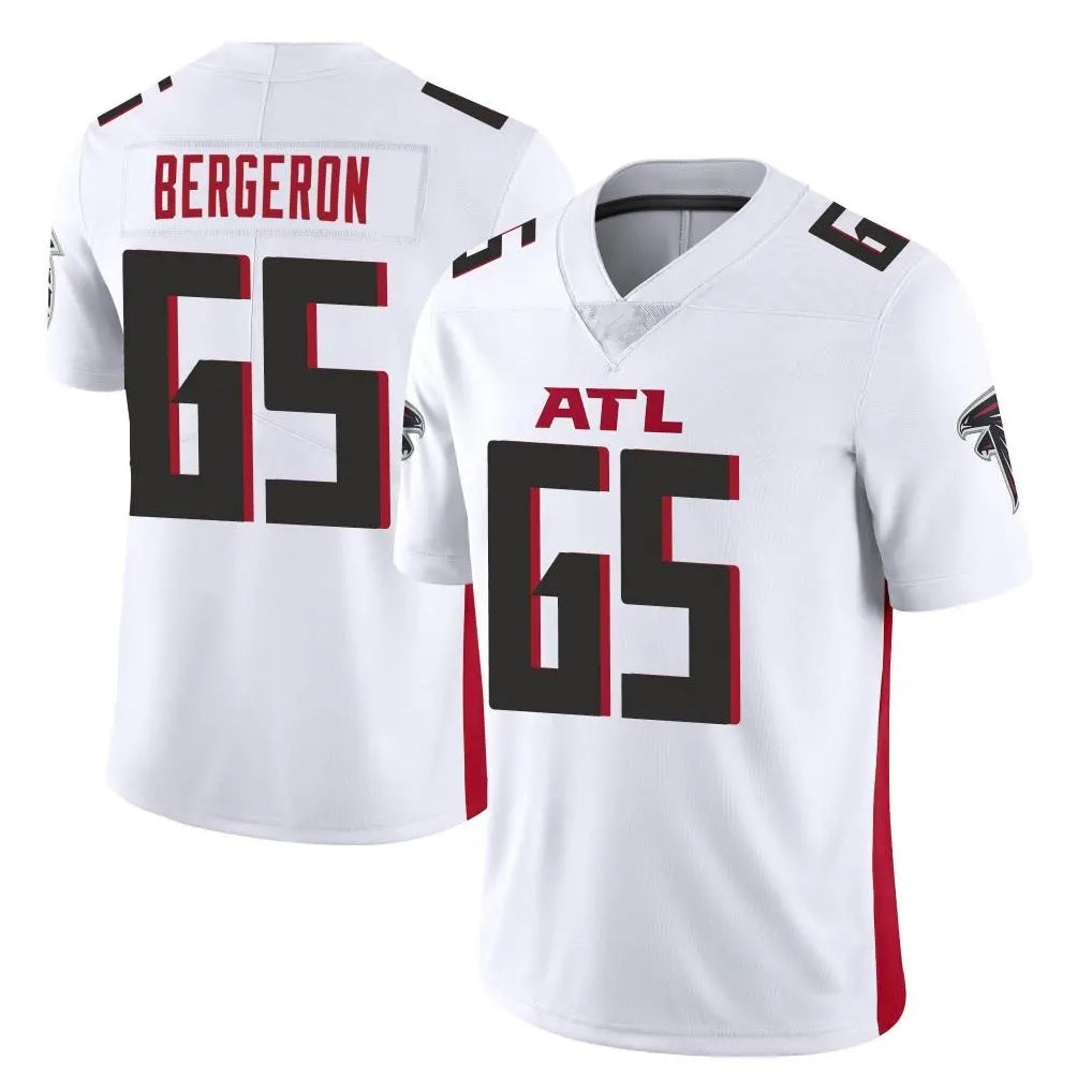 A.Falcons #65 Matthew Bergeron Player White Vapor Untouchable Limited Home Game Mdoa Stitched Jerseys
