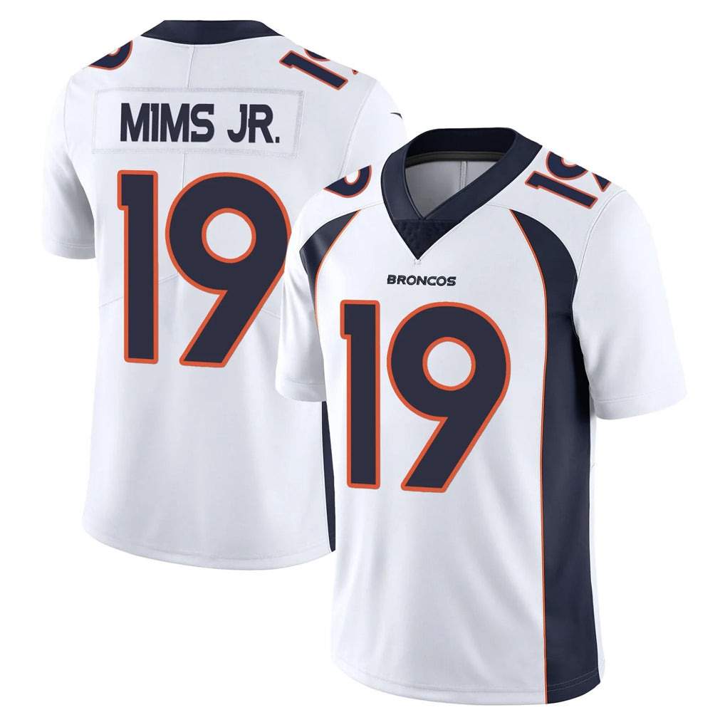D.Broncos #19 Marvin Mims Jr. Player White Vapor Untouchable Limited Home Game Mdoa Stitched Jerseys