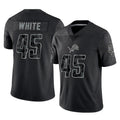 D.Lions #45 Devin White Player Black Reflective Limited Home Game Mdoa Stitched Jerseys