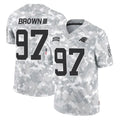 C.Panthers #97 Bobby Brown III Player Arctic Camo Salute to Service Limited Game Mdoa Stitched Jerseys