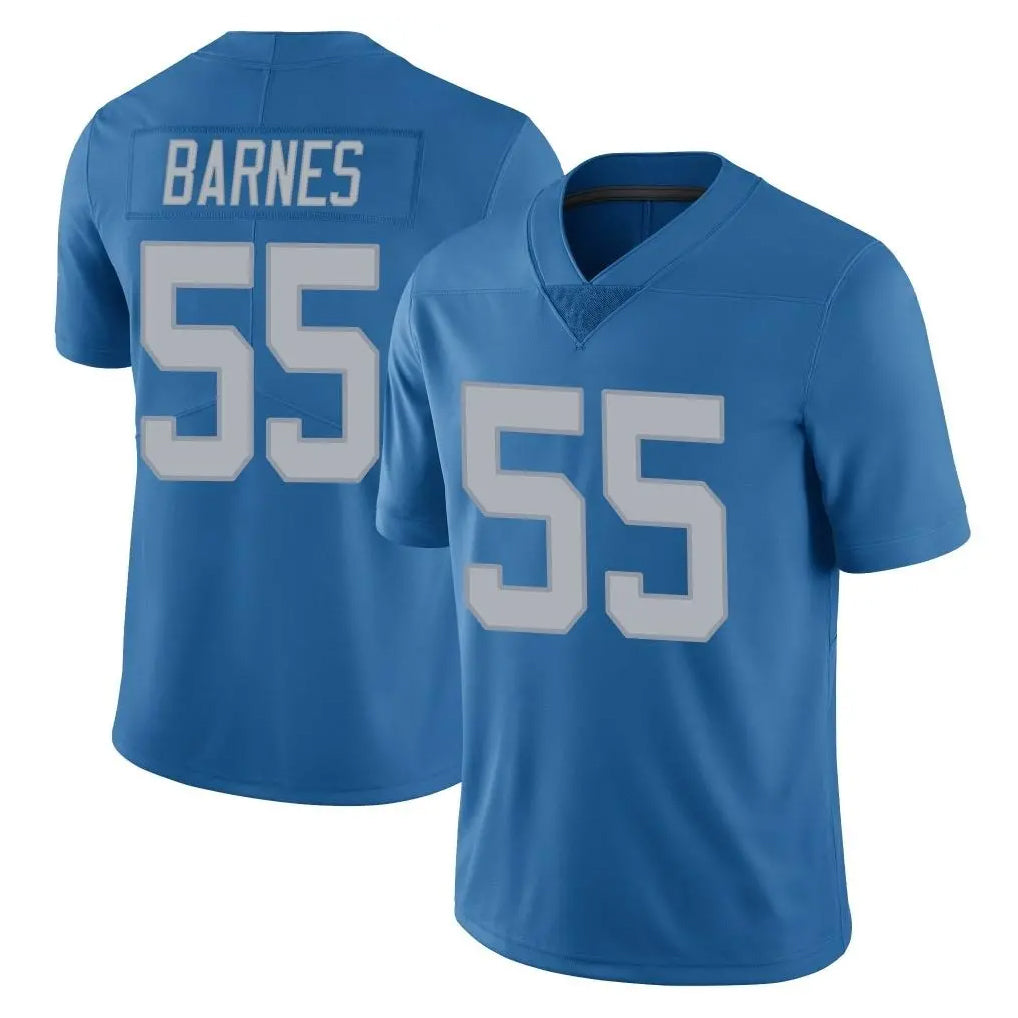 D.Lions #55 Derrick Barnes Player Blue Limited Throwback Vapor Untouchable Mdoa Stitched Jerseys
