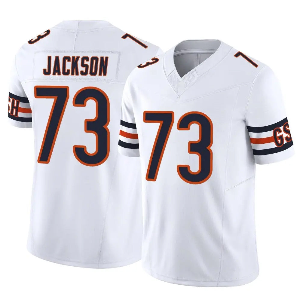 C.Bears #73 Jonah Jackson Player White Vapor F.U.S.E. Limited Home Game Mdoa Stitched Jerseys
