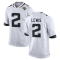 J.Jaguars #2 Jourdan Lewis Player White Home Game Mdoa Stitched Jerseys
