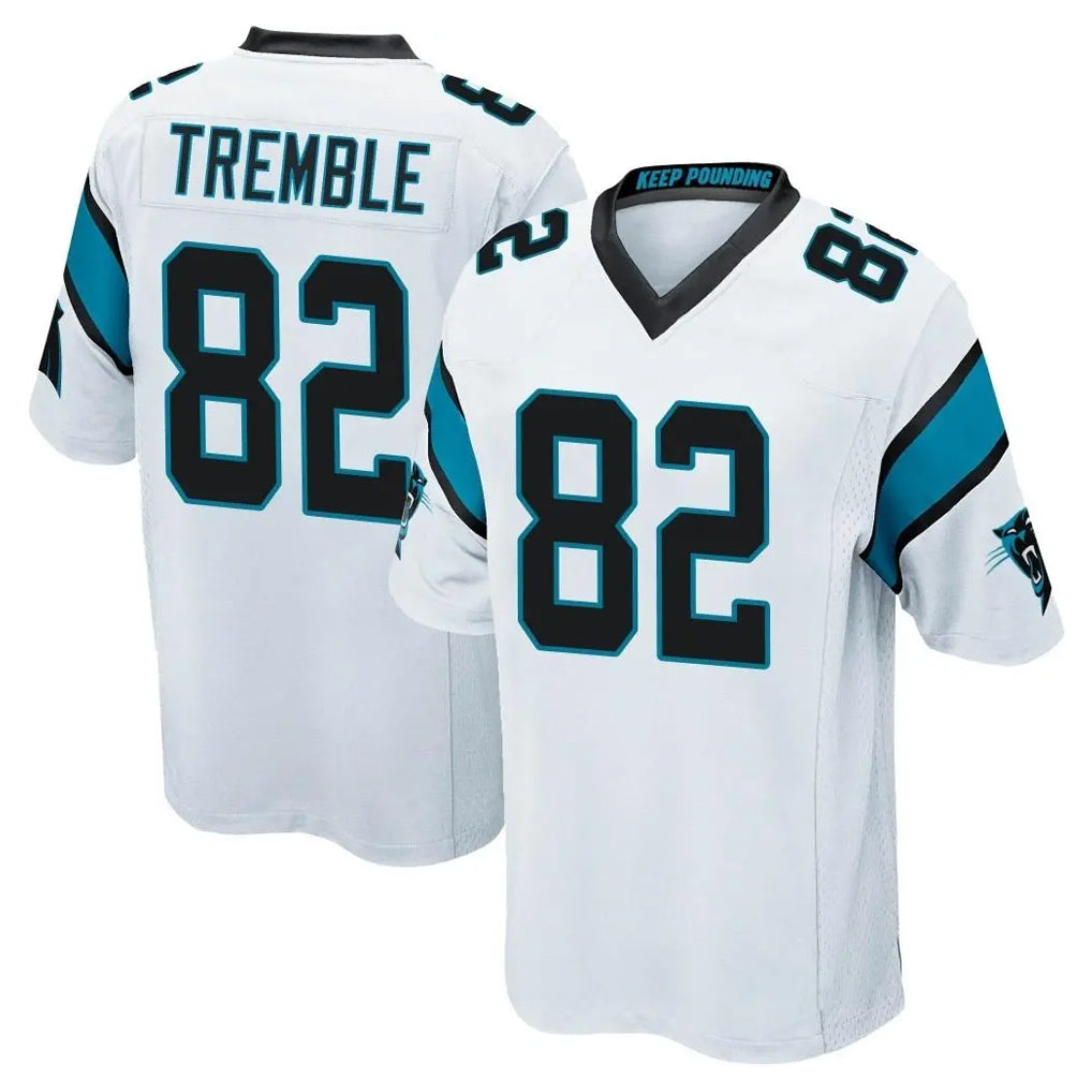 C.Panthers #82 Tommy Tremble Player White Game Mdoa Stitched Jerseys