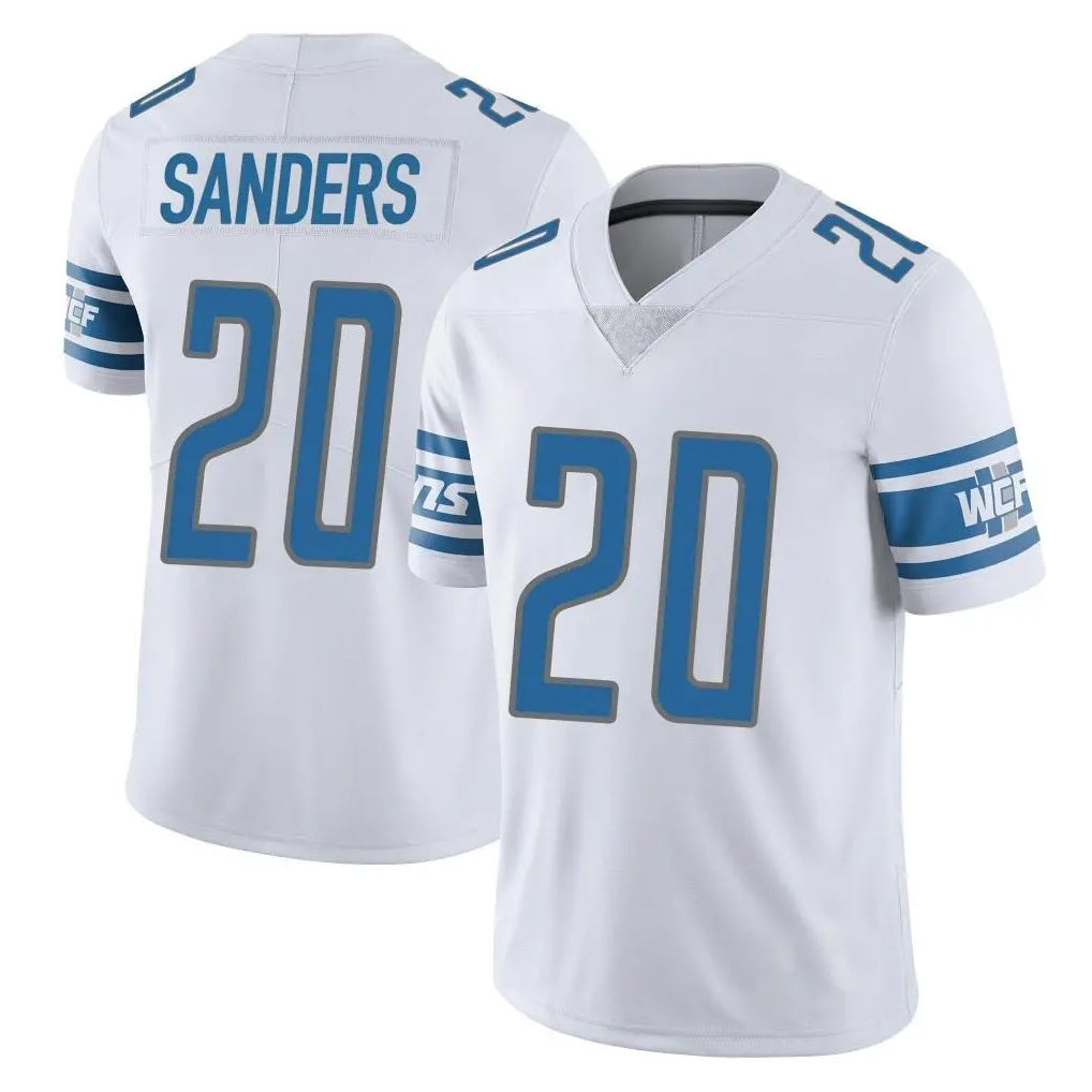D.Lions #20 Barry Sanders Player White Limited Vapor Untouchable Home Game Mdoa Stitched Jerseys