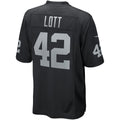Mdoa LV.Raiders #42 Ronnie Lott Black Game Retired Player Jersey
