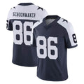 D.Cowboys #86 Luke Schoonmaker Player Navy-White Limited Alternate Vapor Untouchable Home Game Mdoa Stitched Jerseys