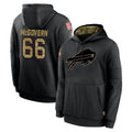 B.Bills #66 Connor McGovern Player Black Salute to Service Hoodies Mdoa Stitched Jersey