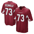 A.Cardinals #73 Isaac Seumalo Player Cardinal Home Game Mdoa Stitched Jerseys