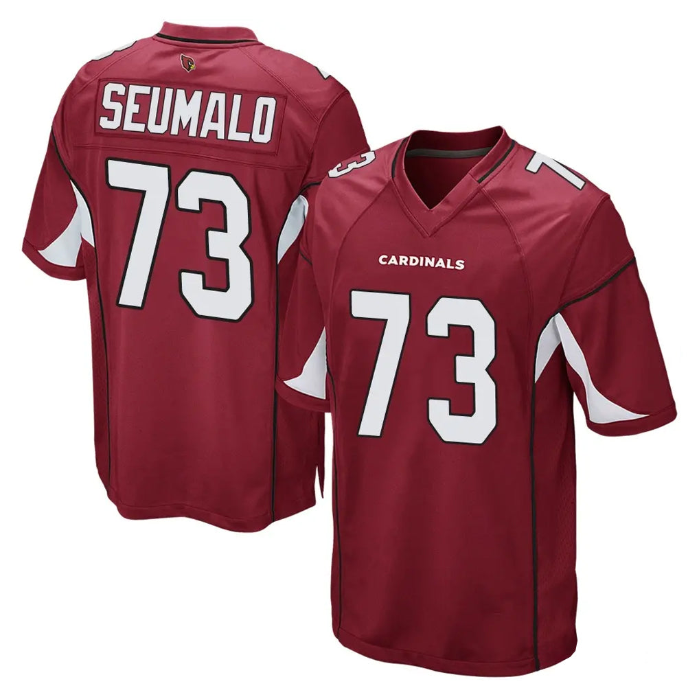 A.Cardinals #73 Isaac Seumalo Player Cardinal Home Game Mdoa Stitched Jerseys