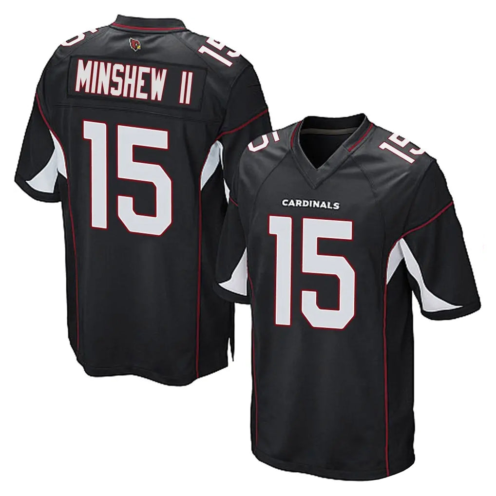 A.Cardinals #15 Gardner Minshew II Player Black Home Game Mdoa Stitched Jerseys