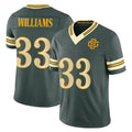 GB.Packers #33 Evan Williams Player Green Limited 2026 Rivalries Collection Home Game Mdoa Stitched Jerseys