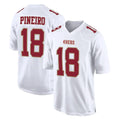 SF.49ers #18 Eddy Pineiro Player White Fashion Home Game Mdoa Stitched Jerseys