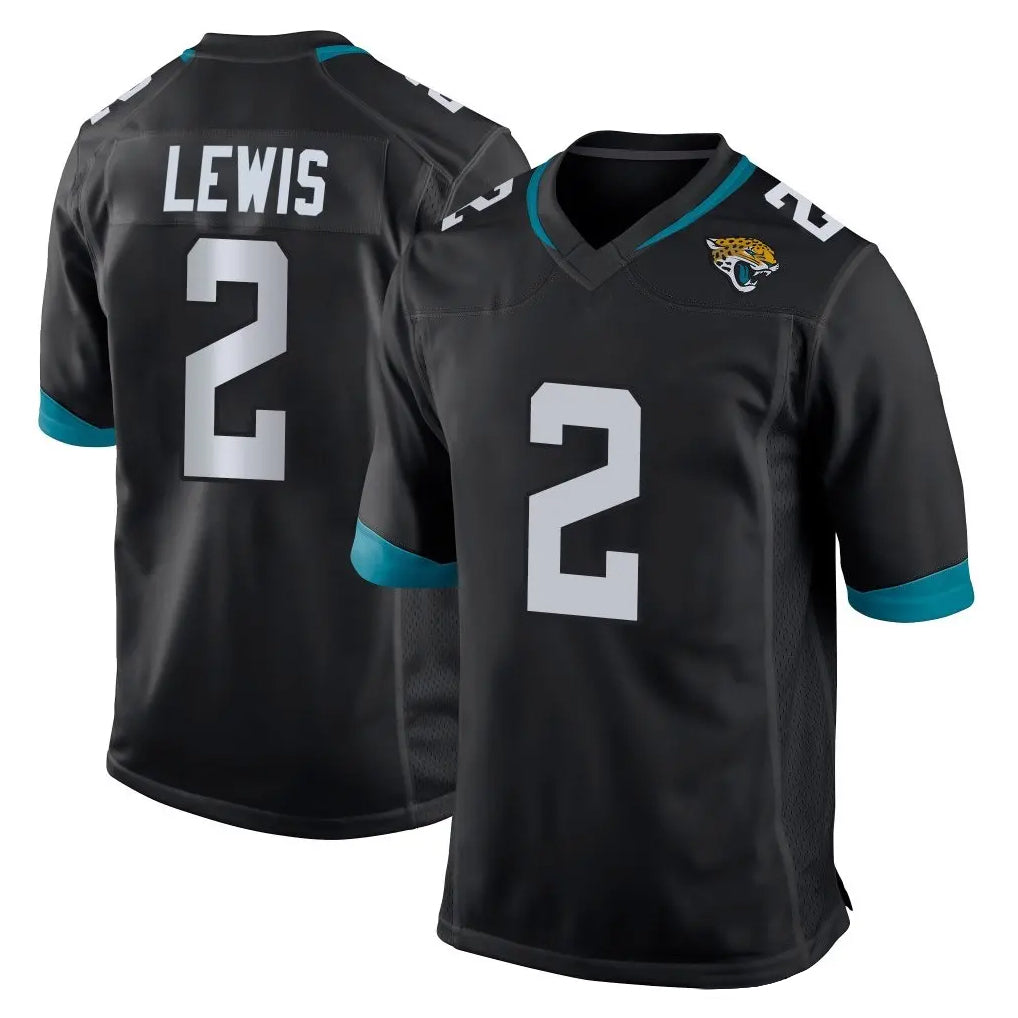 J.Jaguars #2 Jourdan Lewis Player Black Home Game Mdoa Stitched Jerseys