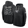 KC.Chiefs #66 Mike Caliendo Player 2026 Black Logo Pullover Hoodies Limited Game Stitched Jerseys