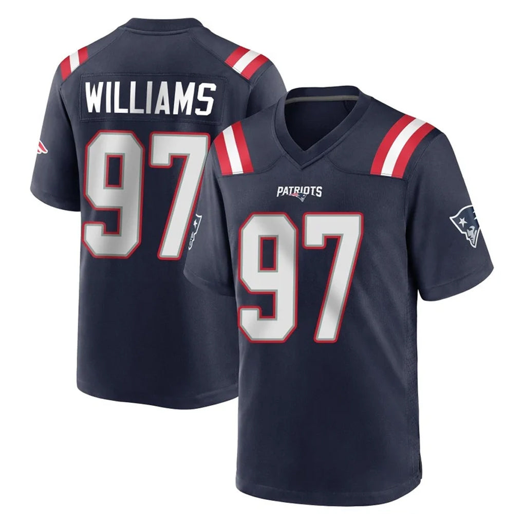 NE.Patriots #97 Milton Williams Player Navy Home Game Mdoa Stitched Jerseys