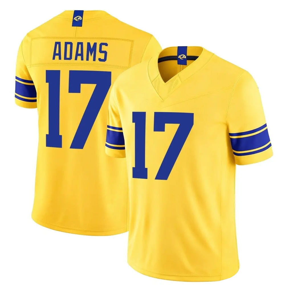 LA.Rams #17 Davante Adams Player Gold Limited Classic Sol Vapor F.U.S.E.Home Game Mdoa Stitched Jerseys