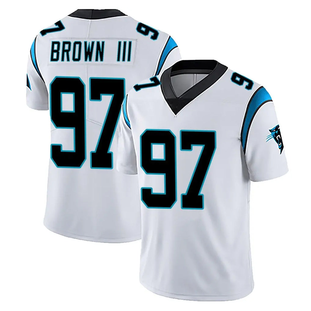 C.Panthers #97 Bobby Brown III Player White Vapor Untouchable Limited Game Mdoa Stitched Jerseys