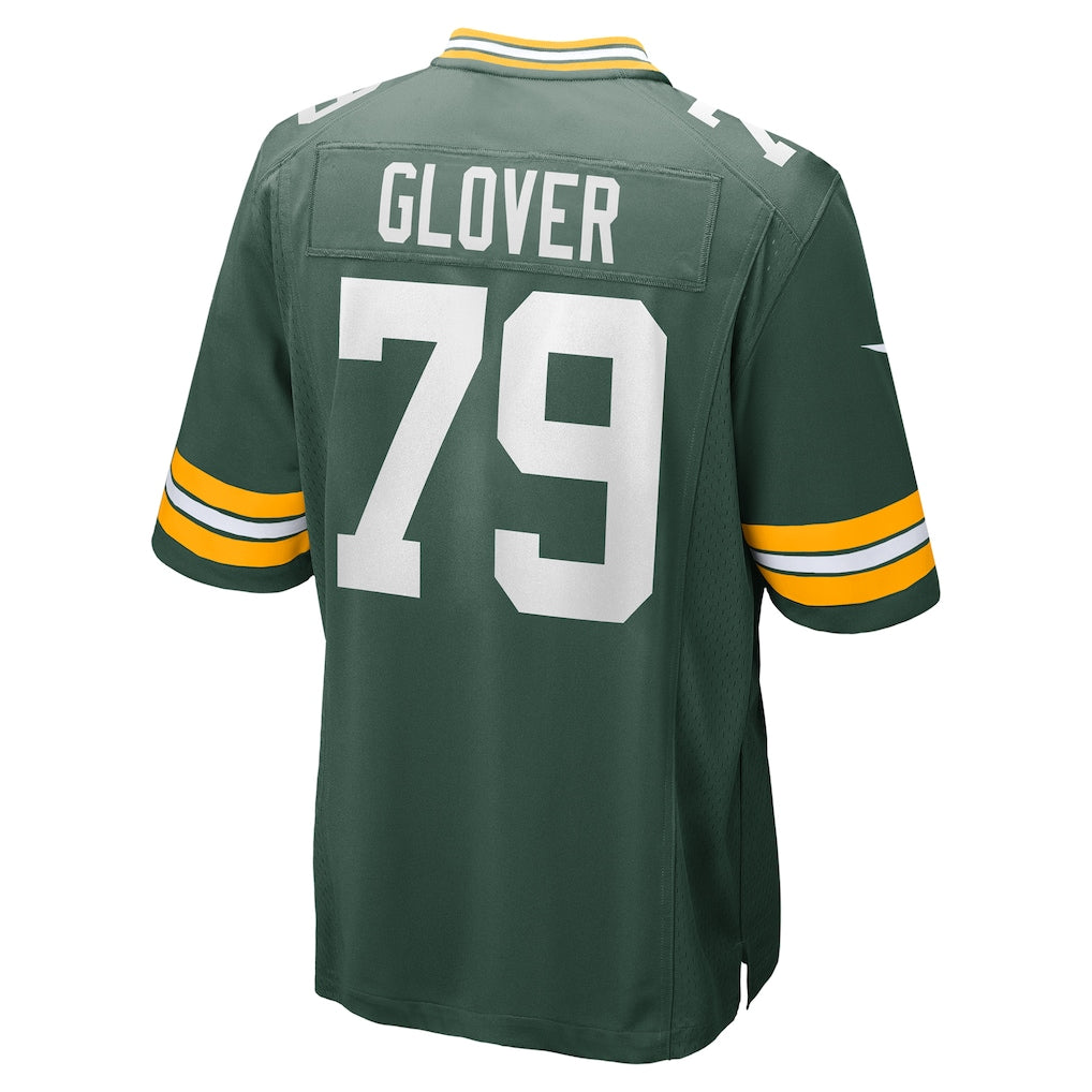 Mdoa GB.Packers #79 Travis Glover Green Game Jersey