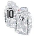 A.Cardinals #10 Josh Sweat Player Arctic Camo Limited Salute to Service Pullover Hoodies Game Mdoa Stitched Jerseys