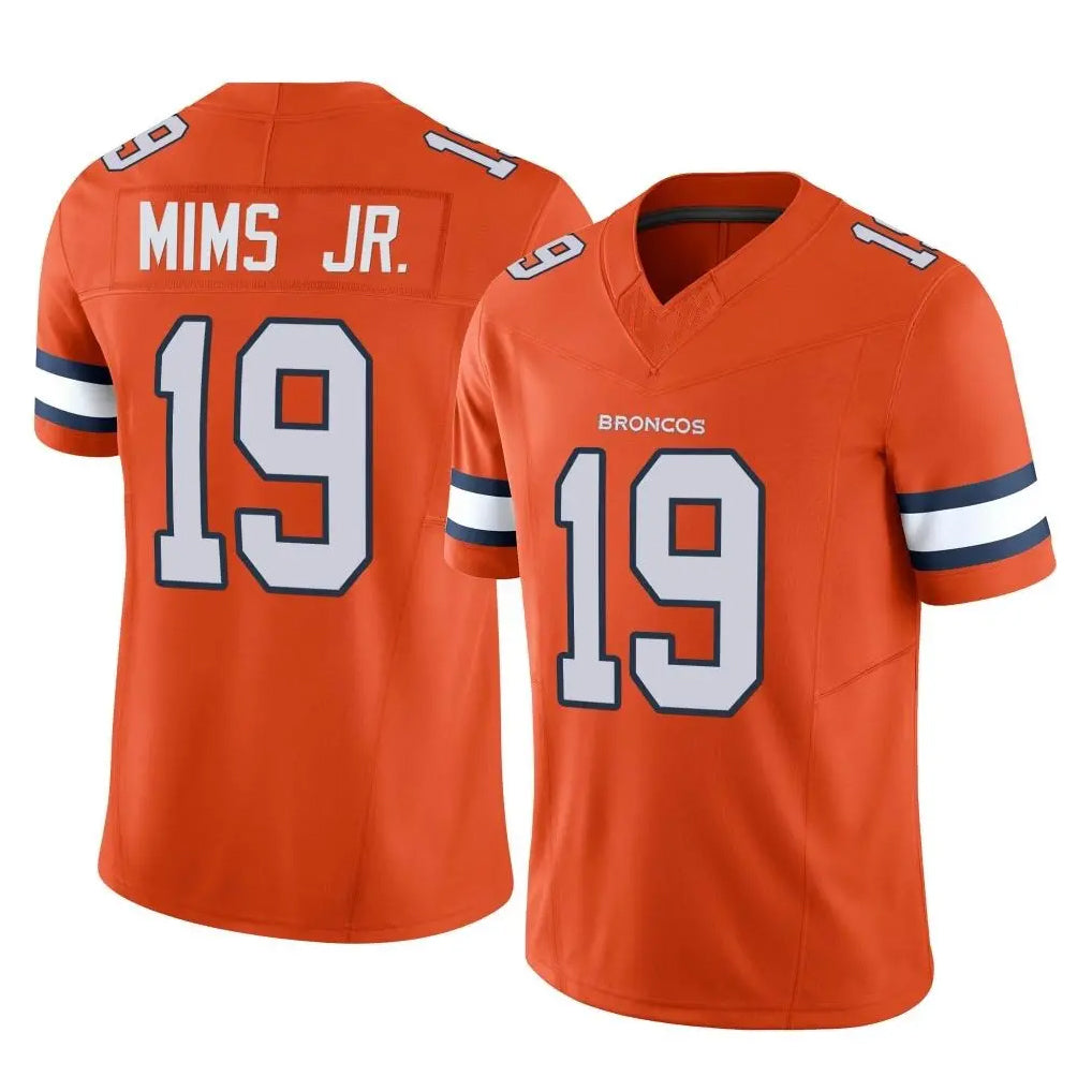 D.Broncos #19 Marvin Mims Jr. Player Orange Limited Alternate Vapor F.U.S.E. Throwback Game Mdoa Stitched Jerseys