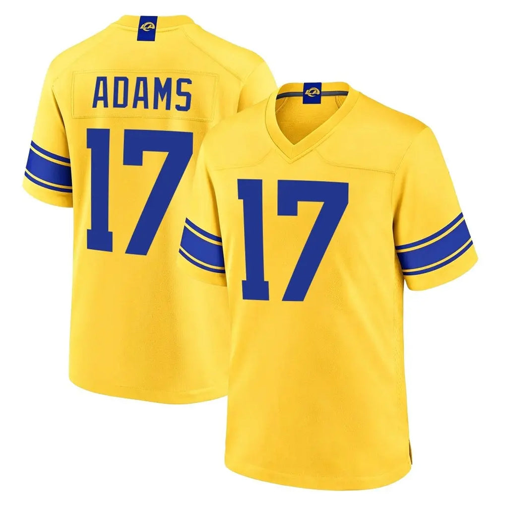 LA.Rams #17 Davante Adams Player Gold Classic Sol Home Game Mdoa Stitched Jerseys