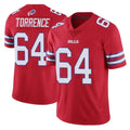 B.Bills #64 O'Cyrus Torrence Player Red Vapor Untouchable Limited Mdoa Stitched Jerseys