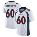 D.Broncos #60 Luke Wattenberg Player White Vapor Untouchable Limited Home Game Mdoa Stitched Jerseys