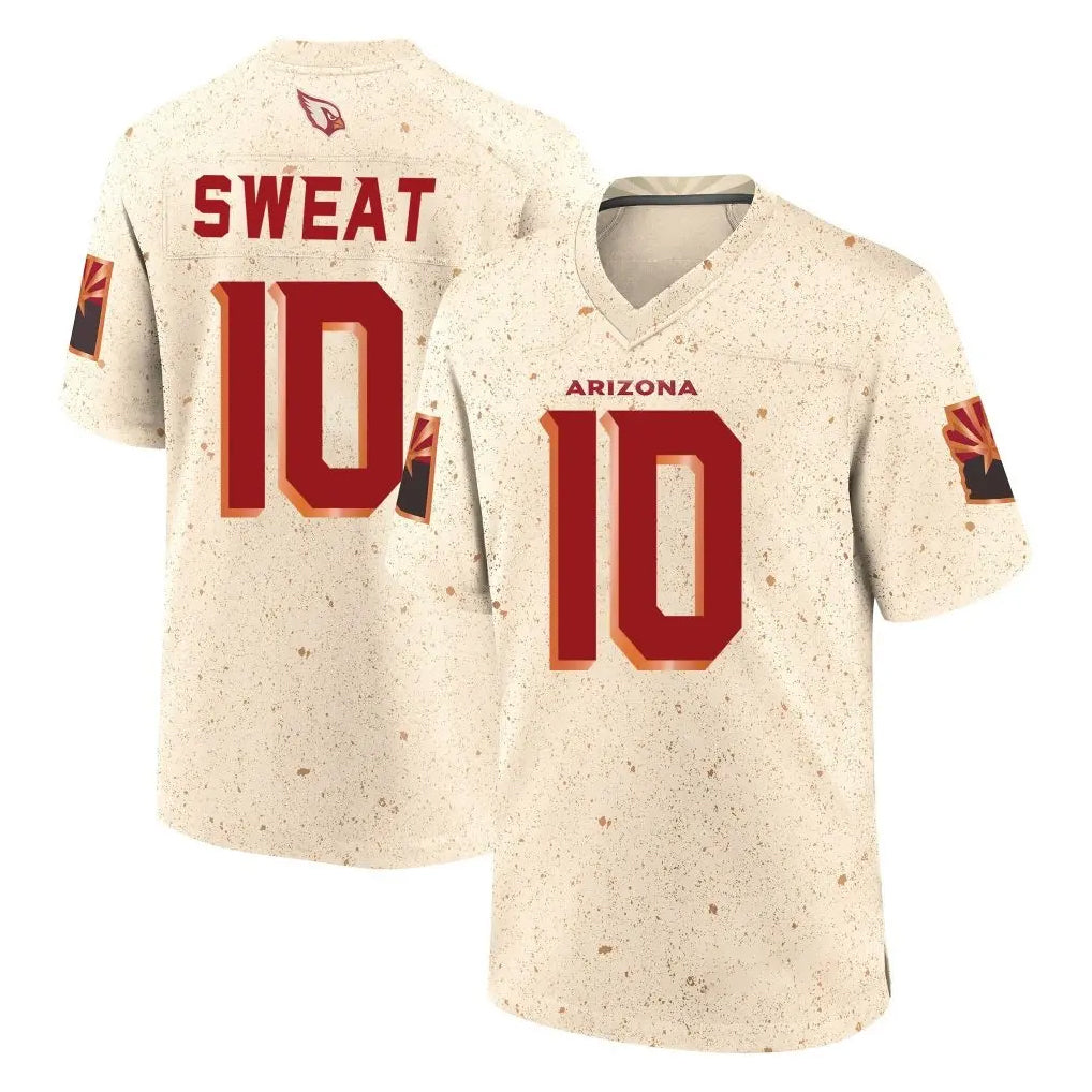 A.Cardinals #10 Josh Sweat Player Cream Rivalries Collection Game Mdoa Stitched Jerseys
