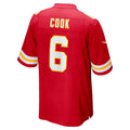 Mdoa KC.Chiefs #6 Bryan Cook Red Game Player Jersey