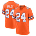 D.Broncos #24 Champ Bailey Player Orange Alternate Collection Throwback Game Mdoa Stitched Jerseys
