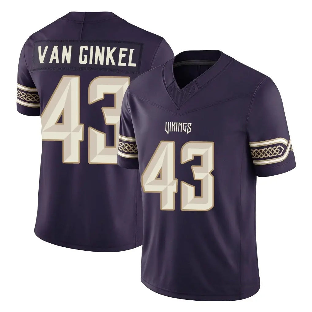 MN.Vikings #43 Andrew Van Ginkel Player Purple Limited 2026 Rivalries Collection Home Game Mdoa Stitched Jerseys