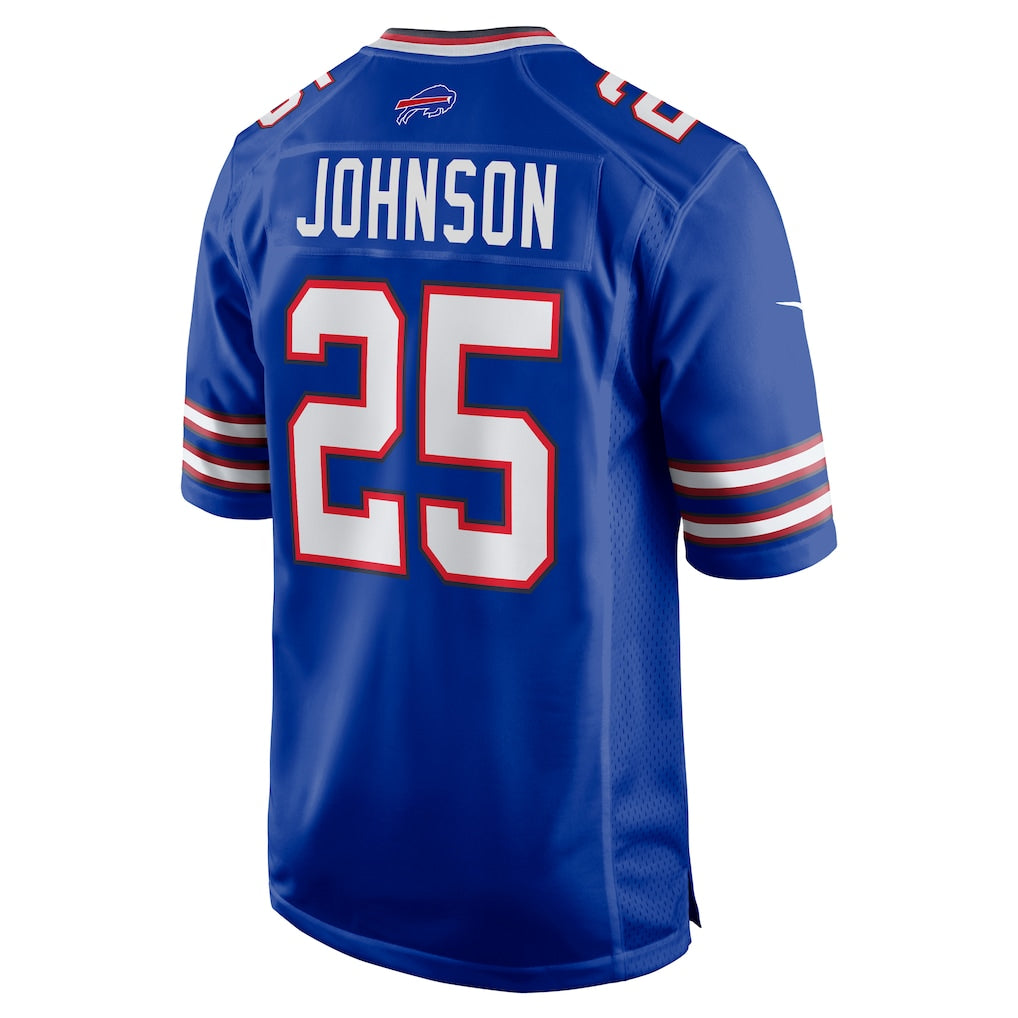 Mdoa B.Bills #25 Ty Johnson Royal Team Game Jersey