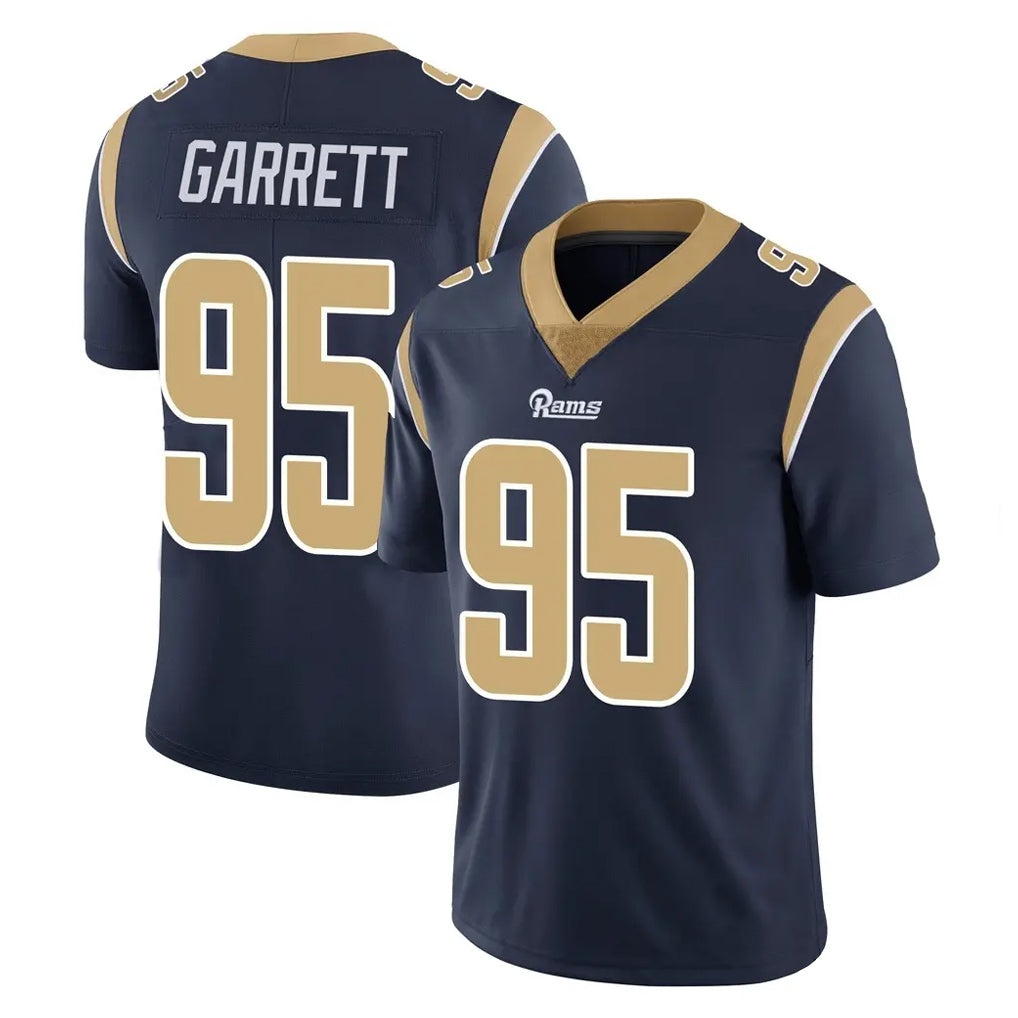 LA.Rams #95 Myles Garrett Player Navy Limited Vapor Untouchable Home Game Mdoa Stitched Jerseys