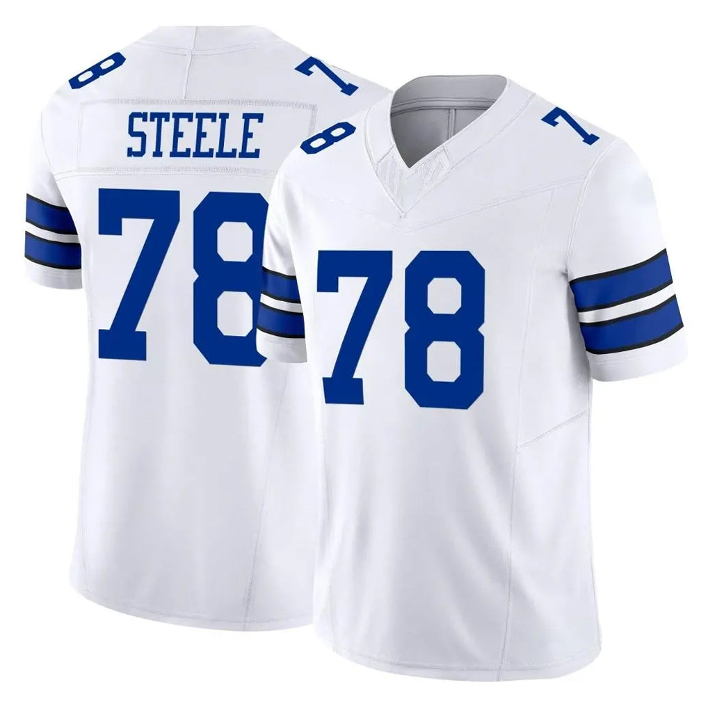 D.Cowboys #78 Terence Steele Player White Limited Vapor F.U.S.E. Home Game Mdoa Stitched Jerseys