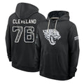 J.Jaguars #76 Ezra Cleveland Player 2026 Black Logo Pullover Hoodies Limited Game Mdoa Stitched Jerseys