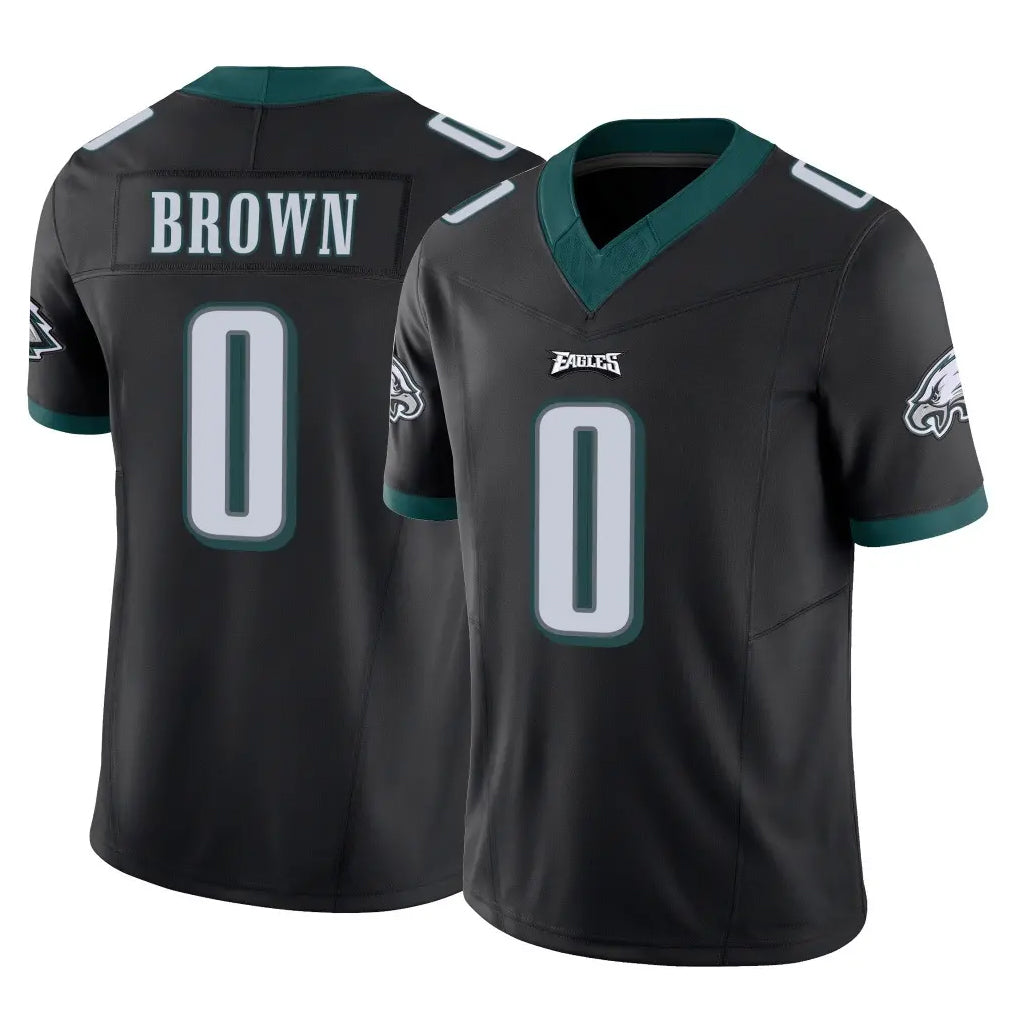 P.Eagles #0 Hollywood Brown Player Black Limited Vapor F.U.S.E. Home Game Mdoa Stitched Jerseys