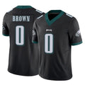P.Eagles #0 Hollywood Brown Player Black Limited Vapor F.U.S.E. Home Game Mdoa Stitched Jerseys