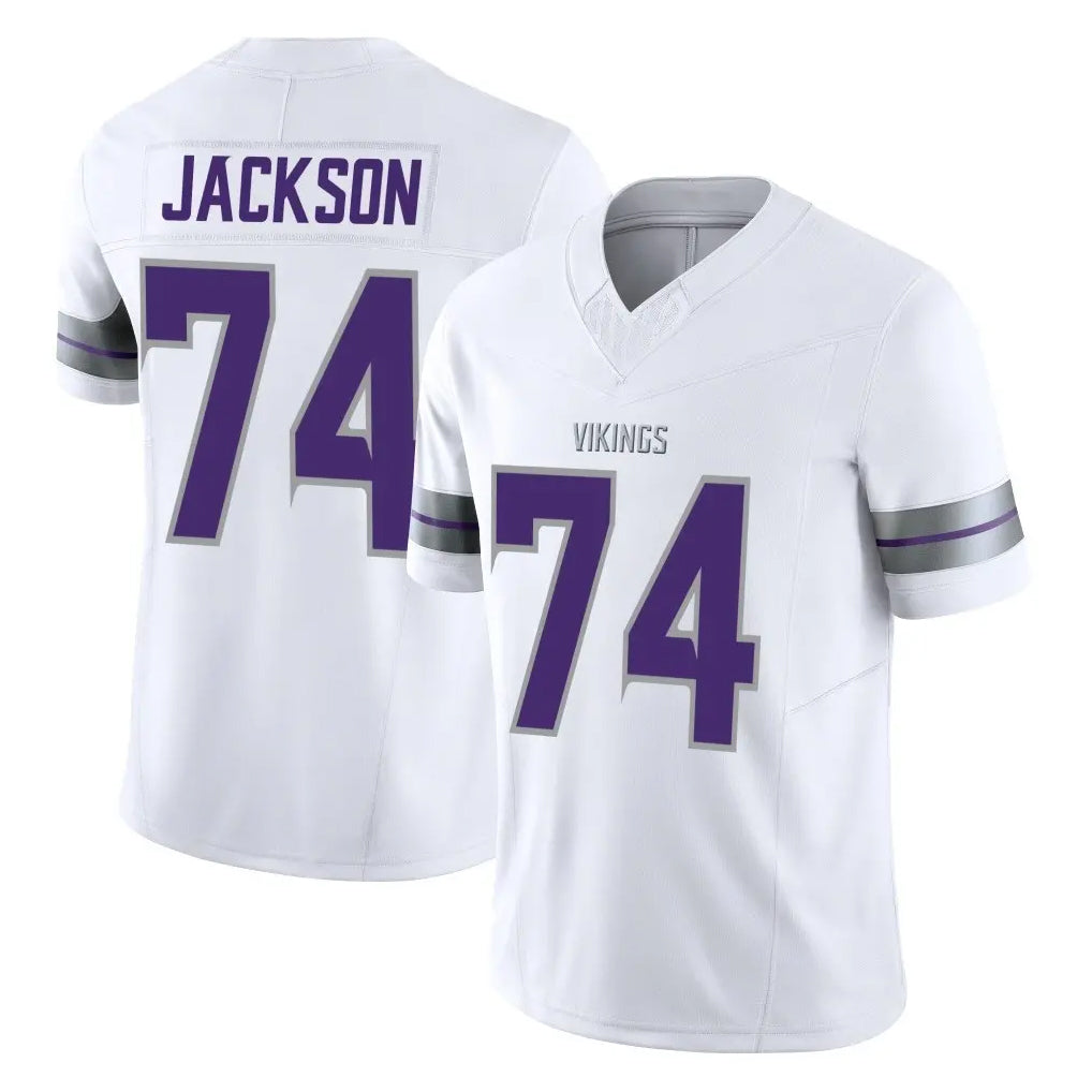 MN.Vikings #74 Donovan Jackson Player White Limited Alternate Vapor F.U.S.E. Home Game Mdoa Stitched Jerseys