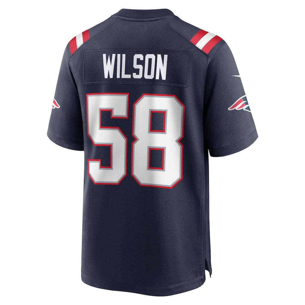 Mdoa NE.Patriots #58 Jared Wilson Navy Team Game Jersey