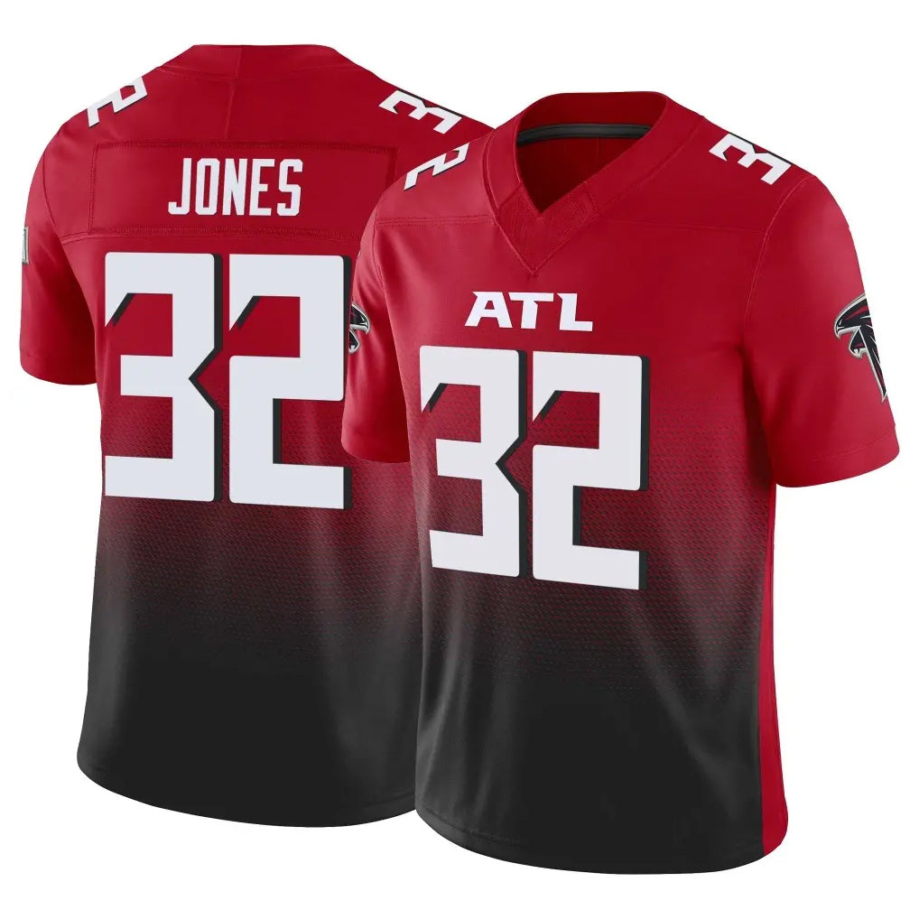 A.Falcons #32 Cash Jones Player Red Vapor F.U.S.E. Limited Home Game Mdoa Stitched Jerseys