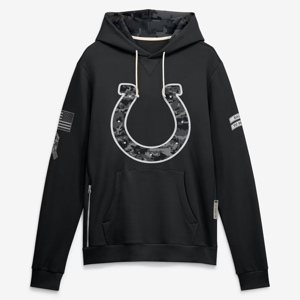 IN.Colts 2026 Black Logo Pullover Hoodies Limited Game Mdoa Stitched Jerseys